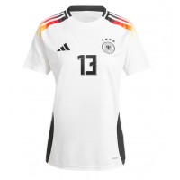 Maglia Calcio Germania Thomas Muller #13 Prima Divisa Europei 2024 Manica Corta